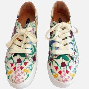 Alice + Olivia Pemton Floral Leather Sneakers